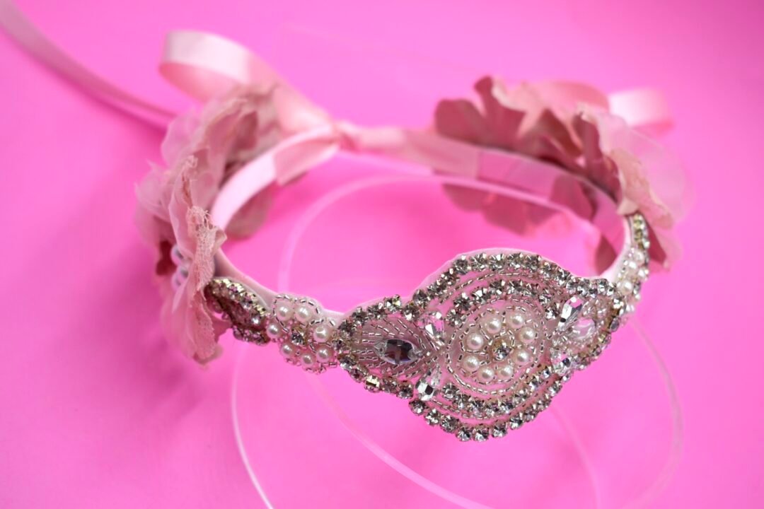 CORONA CEREMONIA ROSA