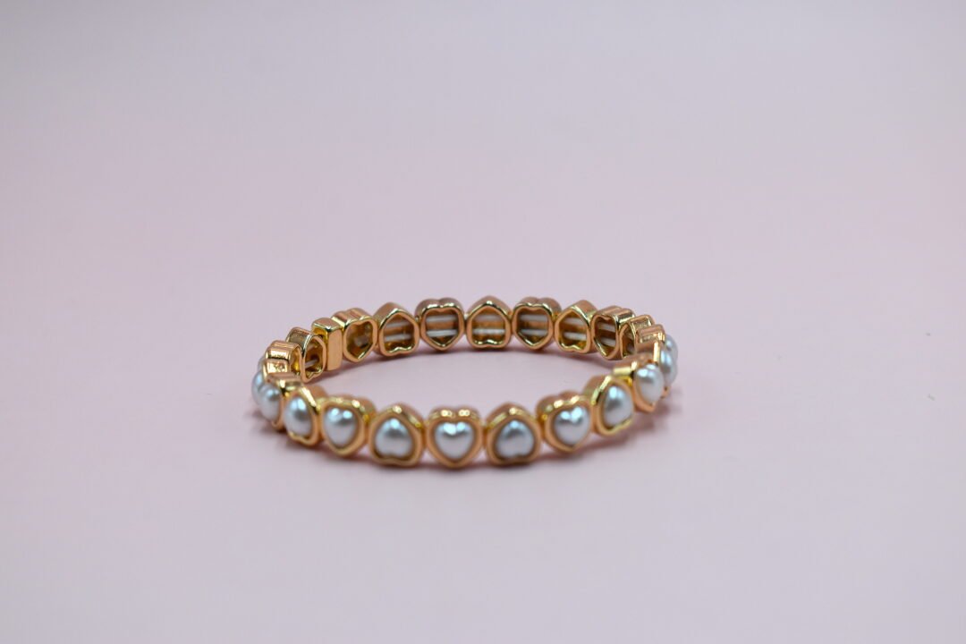 PULSERA DORADA CORAZONES