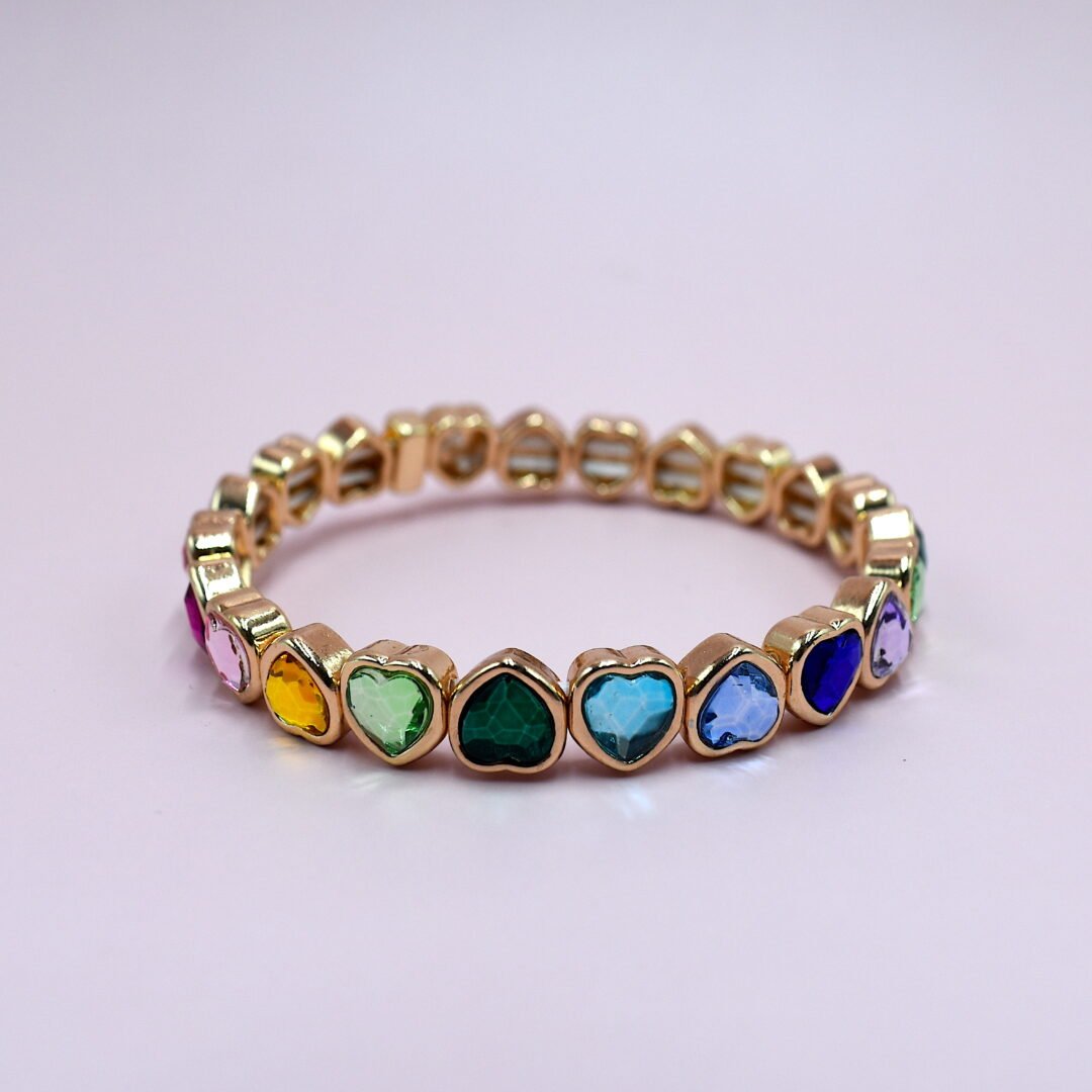 PULSERA CORAZONES DE COLORES