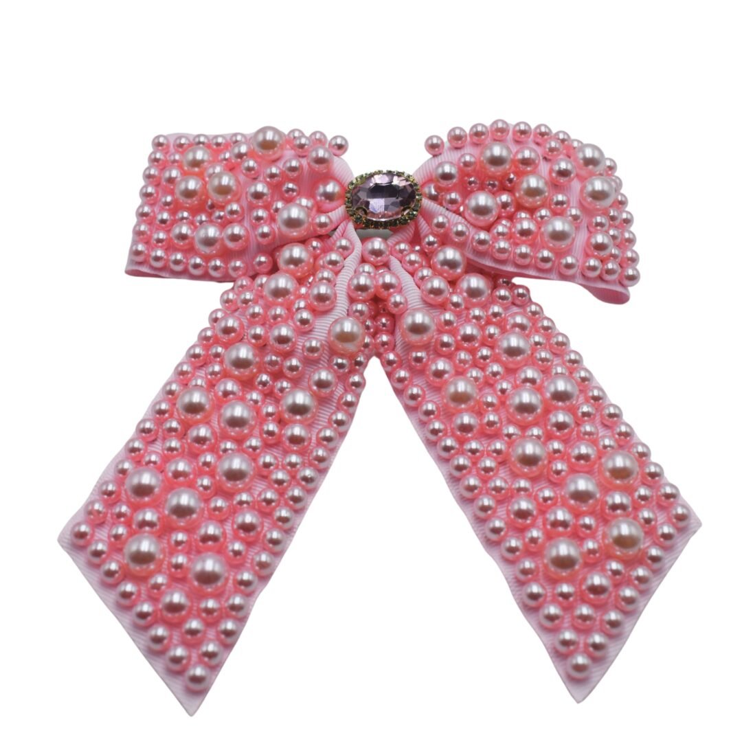 MOÑO PERLAS ROSA